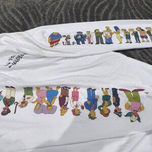 The Simpsons x H&M Characters White Long Sleeve T-Shirt Medium